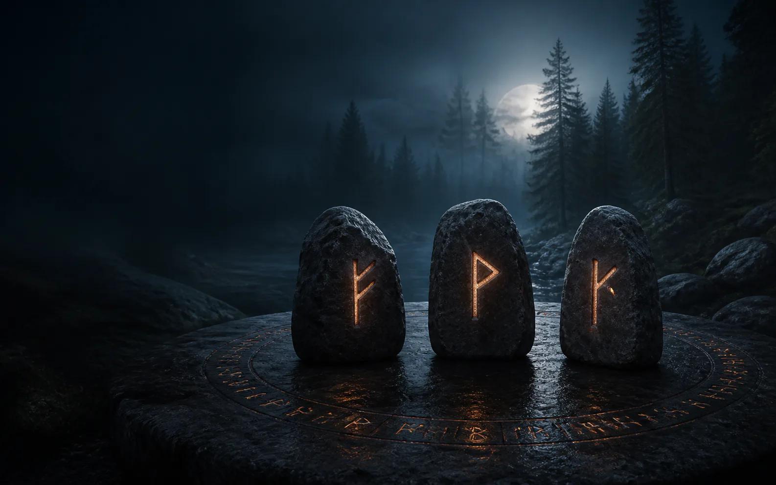 Atmospheric artwork for Runes